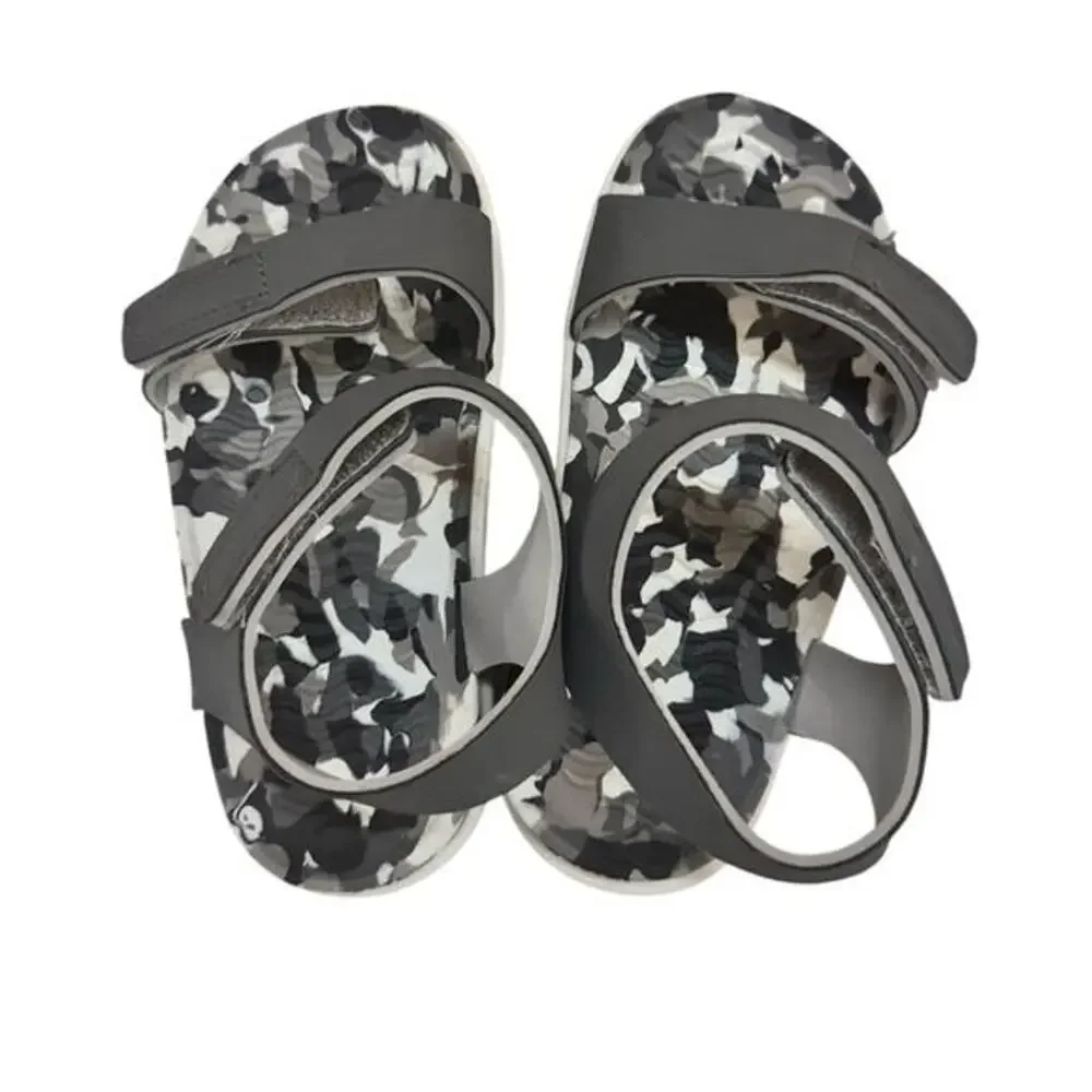 Native Kids Jefferson Sandals Camo Print‎ Size C10 Gray Waterproof Lightweight